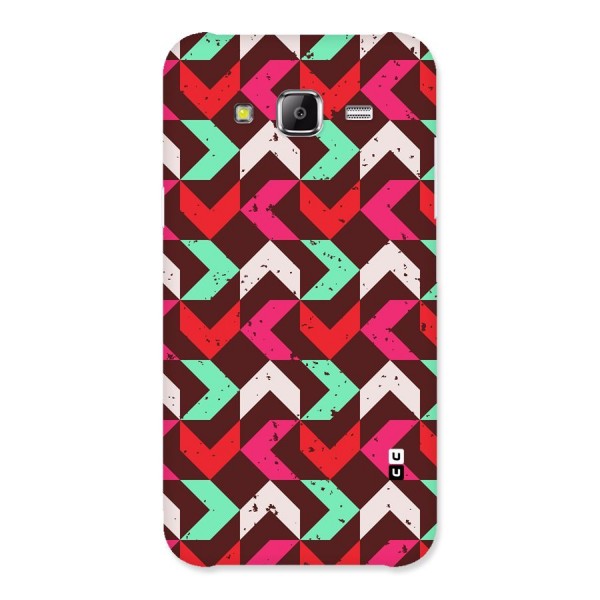 Retro Red Pink Pattern Back Case for Samsung Galaxy J5