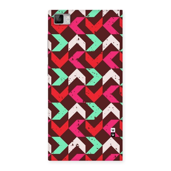 Retro Red Pink Pattern Back Case for Xiaomi Mi3