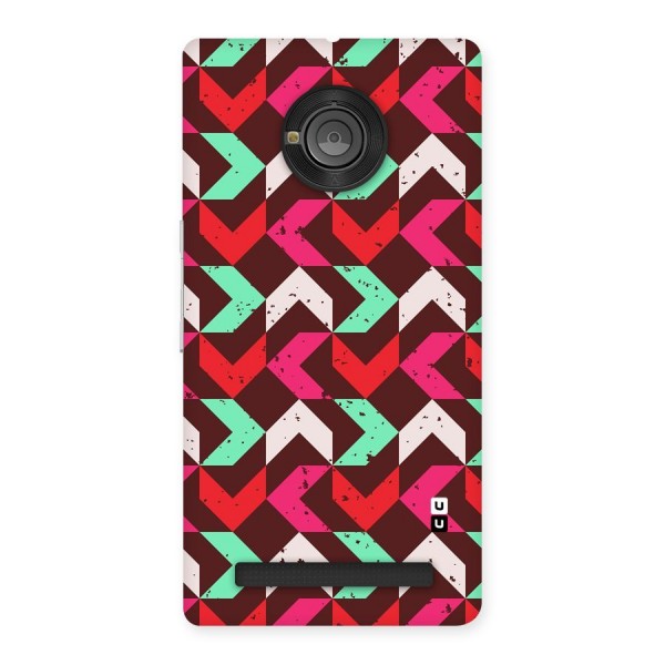 Retro Red Pink Pattern Back Case for Yu Yuphoria