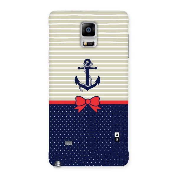 Ribbon Anchor Back Case for Galaxy Note 4