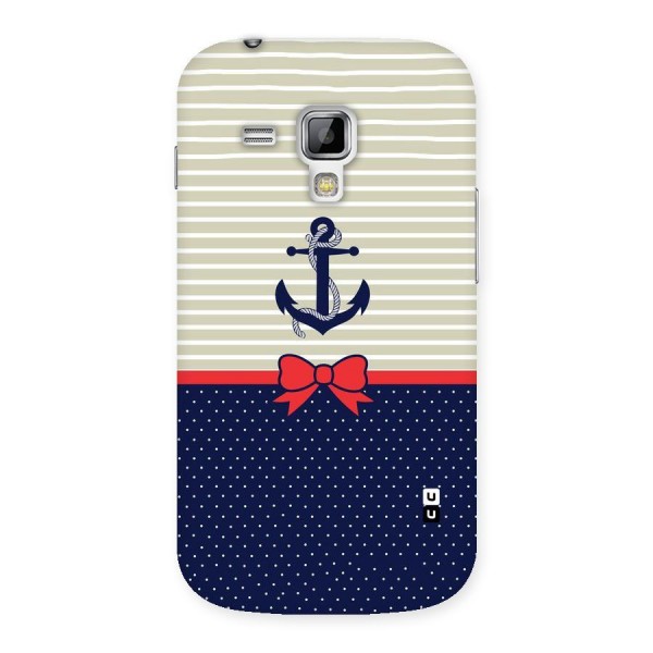 Ribbon Anchor Back Case for Galaxy S Duos