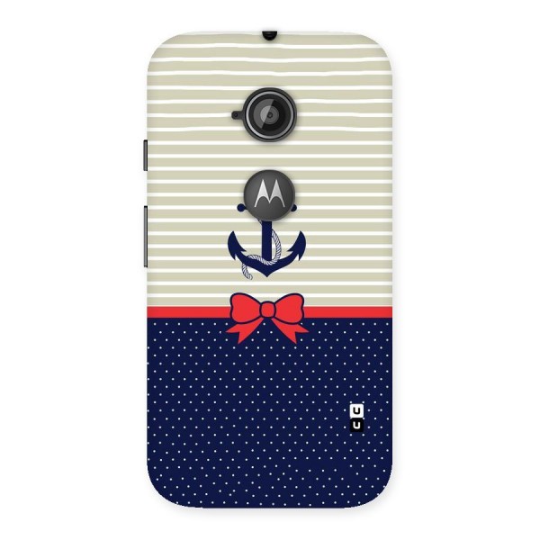 Ribbon Anchor Back Case for Moto E 2nd Gen