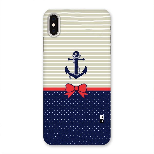 Ribbon Anchor Back Case for iPhone XS Max