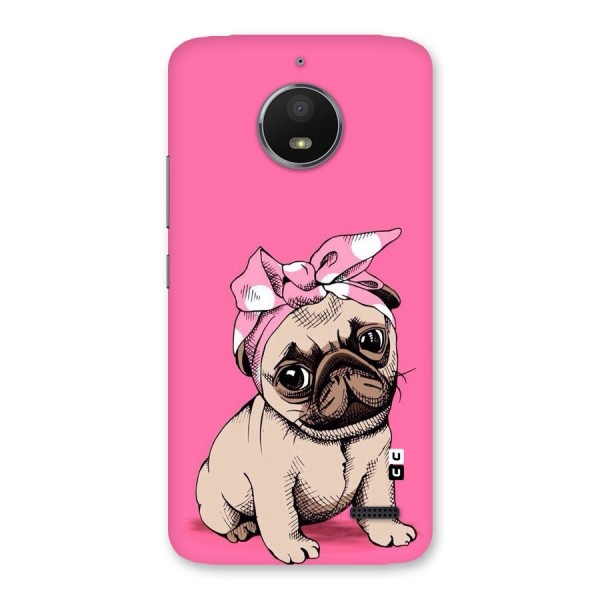 Ribbon Doggo Back Case for Moto E4