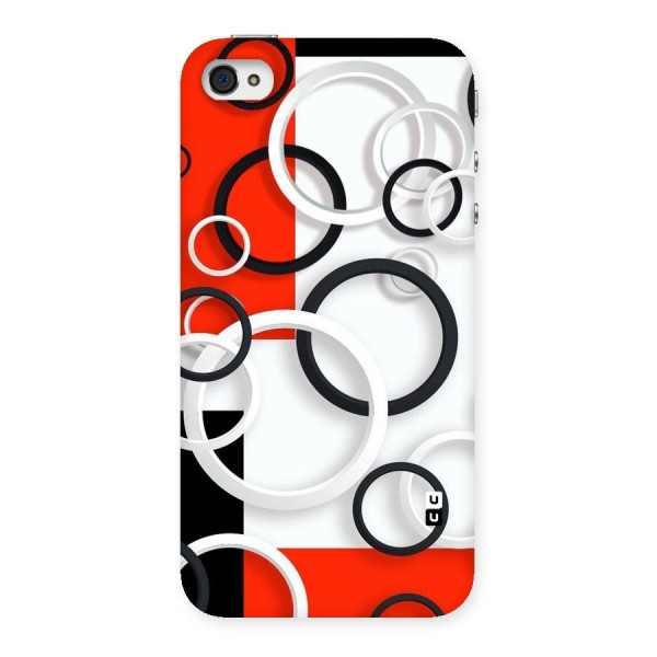 Rings Abstract Back Case for iPhone 4 4s