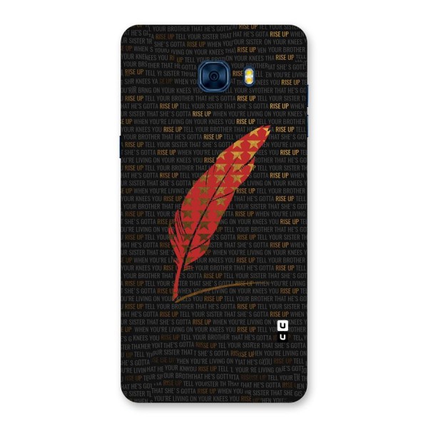 Rise Up Feather Back Case for Galaxy C7 Pro