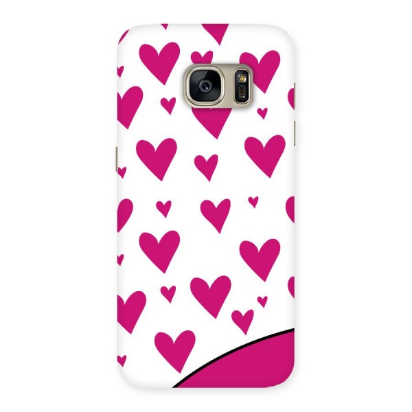 Romantic Couples with Hearts Back Case for Galaxy S7