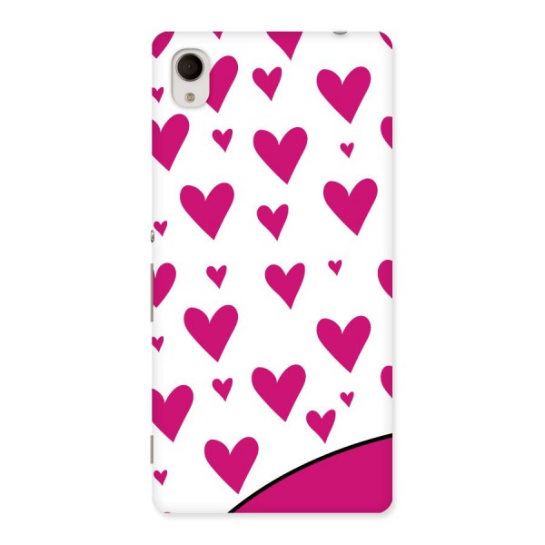 Romantic Couples with Hearts Back Case for Xperia M4 Aqua