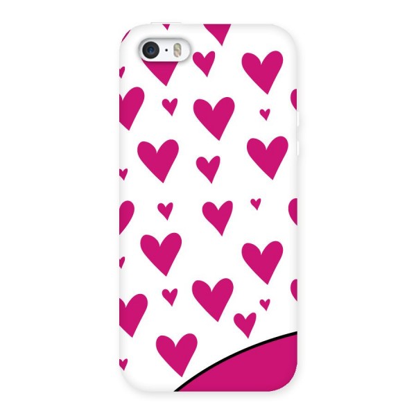 Romantic Couples with Hearts Back Case for iPhone SE