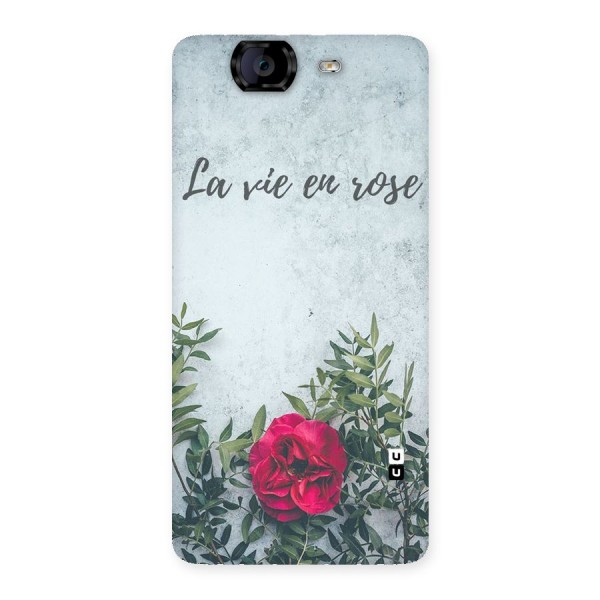 Rose Life Back Case for Canvas Knight A350