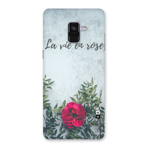 Rose Life Back Case for Galaxy A8 Plus