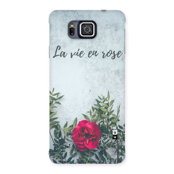 Rose Life Back Case for Galaxy Alpha