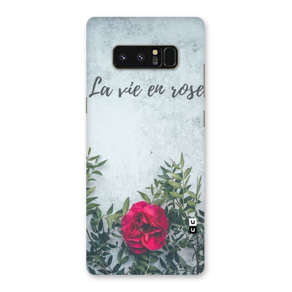 Rose Life Back Case for Galaxy Note 8