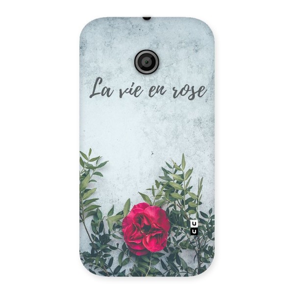 Rose Life Back Case for Moto E