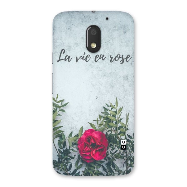 Rose Life Back Case for Moto E3 Power