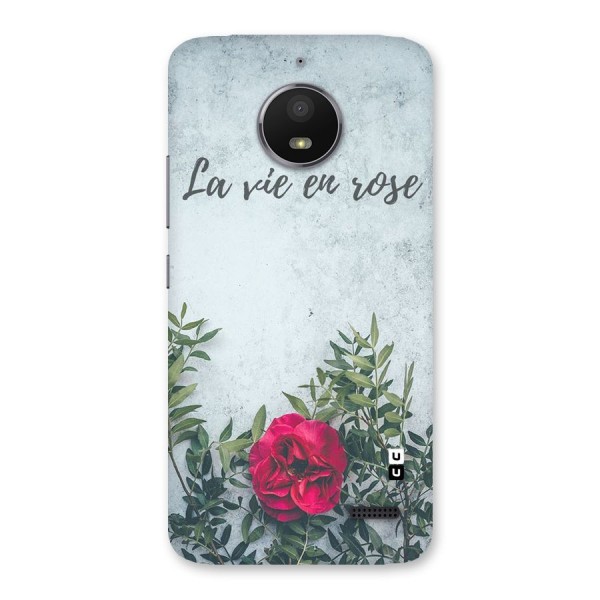 Rose Life Back Case for Moto E4