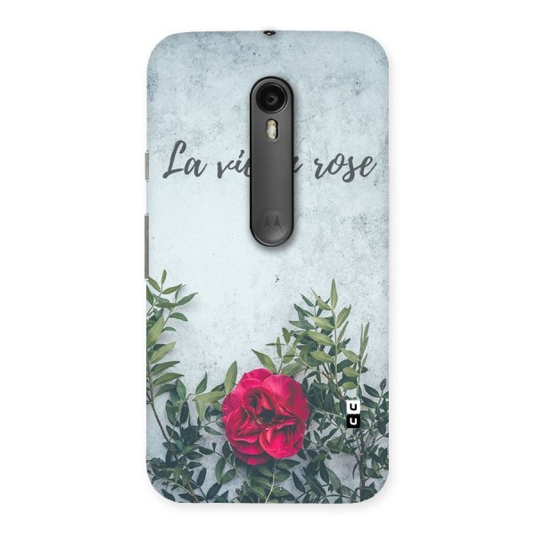 Rose Life Back Case for Moto G3