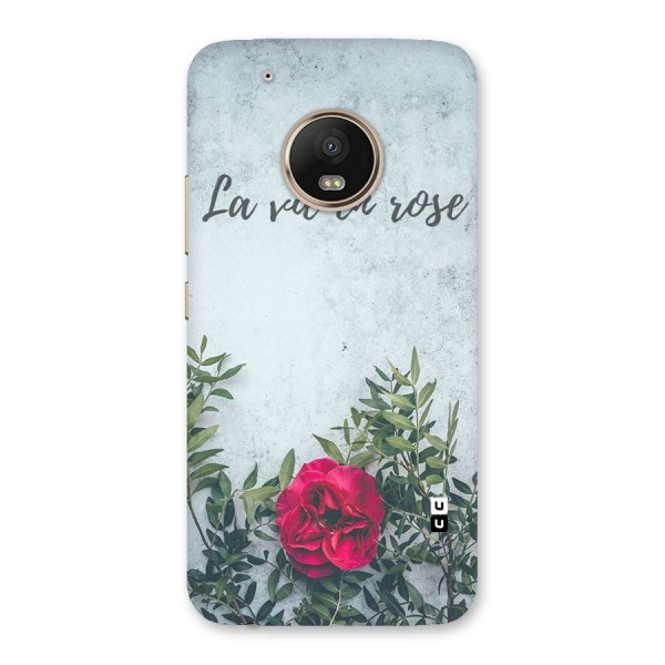 Rose Life Back Case for Moto G5 Plus