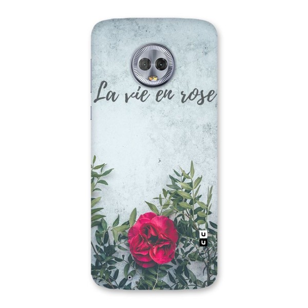 Rose Life Back Case for Moto G6