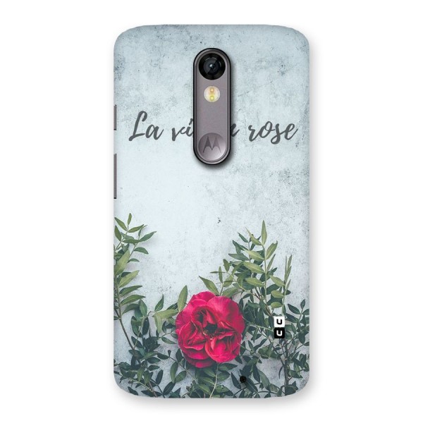 Rose Life Back Case for Moto X Force