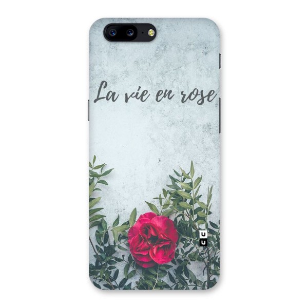 Rose Life Back Case for OnePlus 5