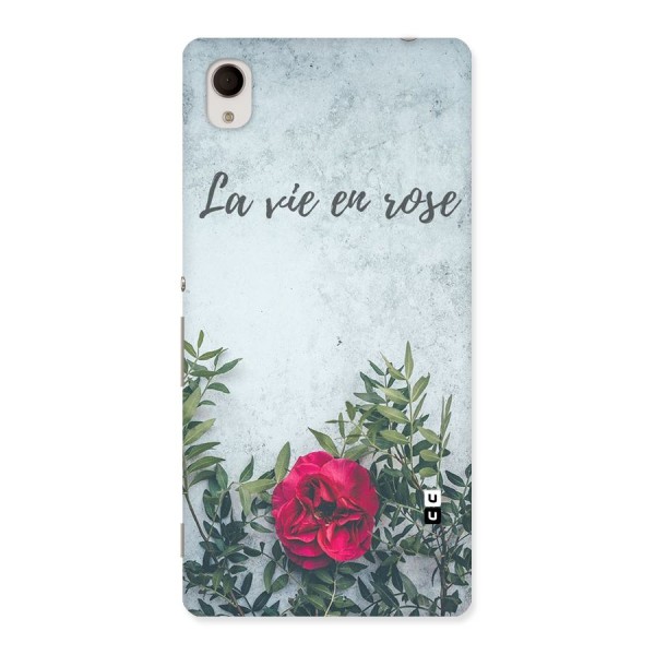 Rose Life Back Case for Xperia M4 Aqua