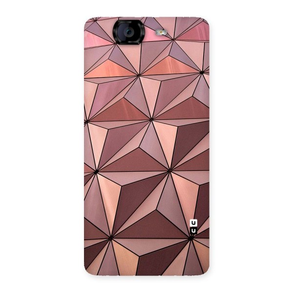 Rosegold Abstract Shapes Back Case for Canvas Knight A350