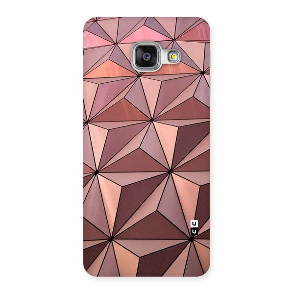 Rosegold Abstract Shapes Back Case for Galaxy A3 2016