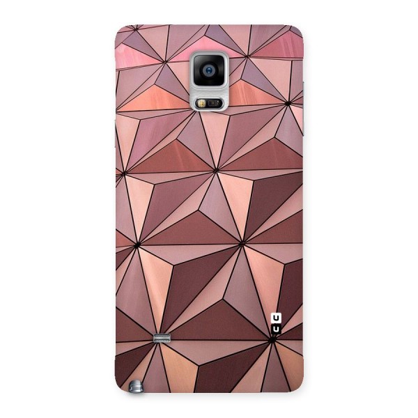 Rosegold Abstract Shapes Back Case for Galaxy Note 4