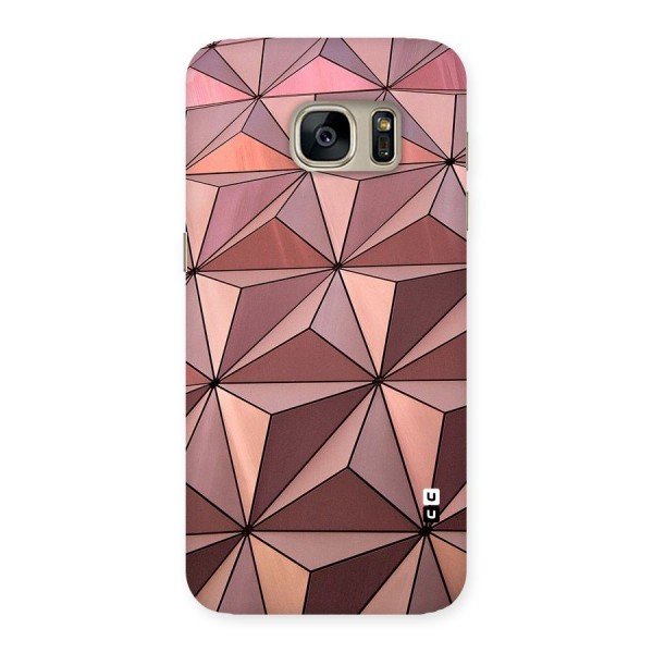 Rosegold Abstract Shapes Back Case for Galaxy S7