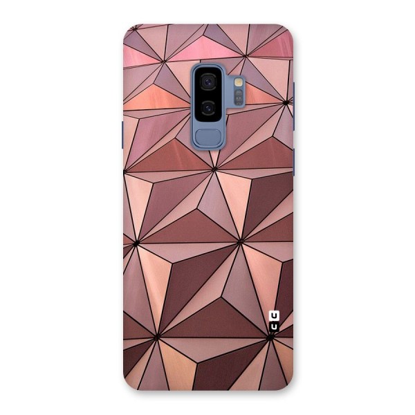 Rosegold Abstract Shapes Back Case for Galaxy S9 Plus