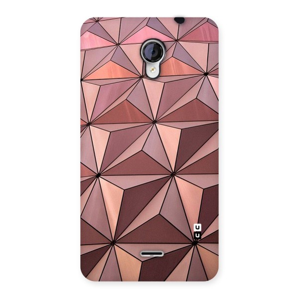 Rosegold Abstract Shapes Back Case for Micromax Unite 2 A106