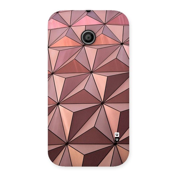 Rosegold Abstract Shapes Back Case for Moto E