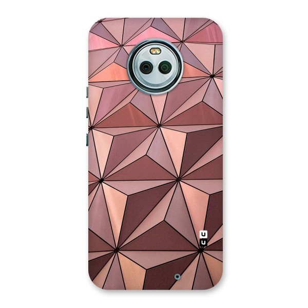 Rosegold Abstract Shapes Back Case for Moto X4