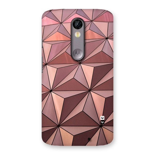 Rosegold Abstract Shapes Back Case for Moto X Force