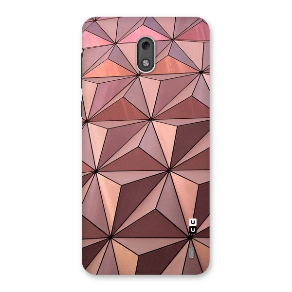 Rosegold Abstract Shapes Back Case for Nokia 2