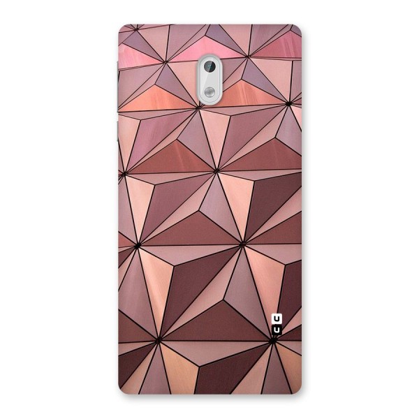 Rosegold Abstract Shapes Back Case for Nokia 3