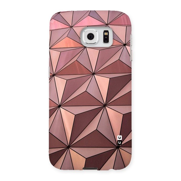 Rosegold Abstract Shapes Back Case for Samsung Galaxy S6