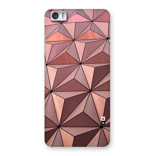 Rosegold Abstract Shapes Back Case for Xiaomi Redmi Mi5