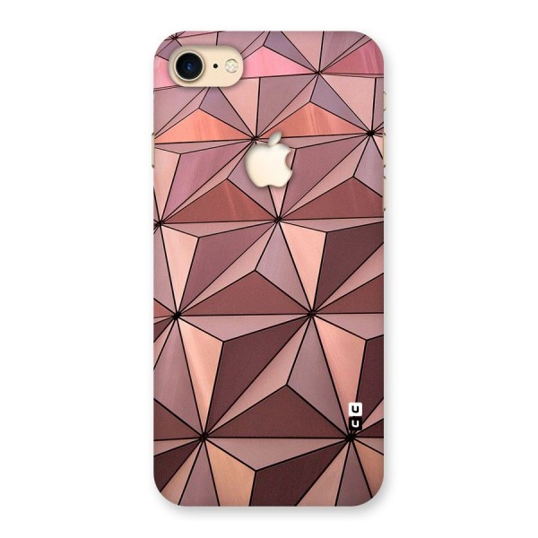 Rosegold Abstract Shapes Back Case for iPhone 7 Apple Cut