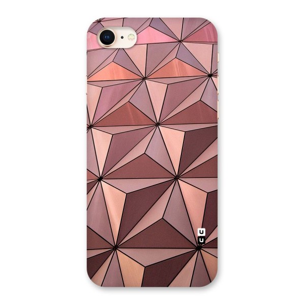 Rosegold Abstract Shapes Back Case for iPhone 8