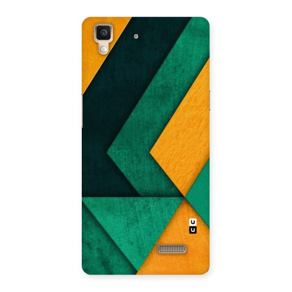 Rugged Abstract Stripes Back Case for Oppo R7