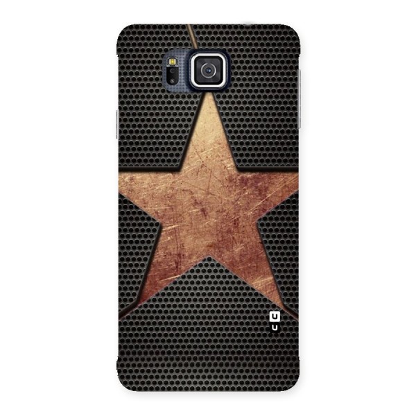 Rugged Gold Star Back Case for Galaxy Alpha