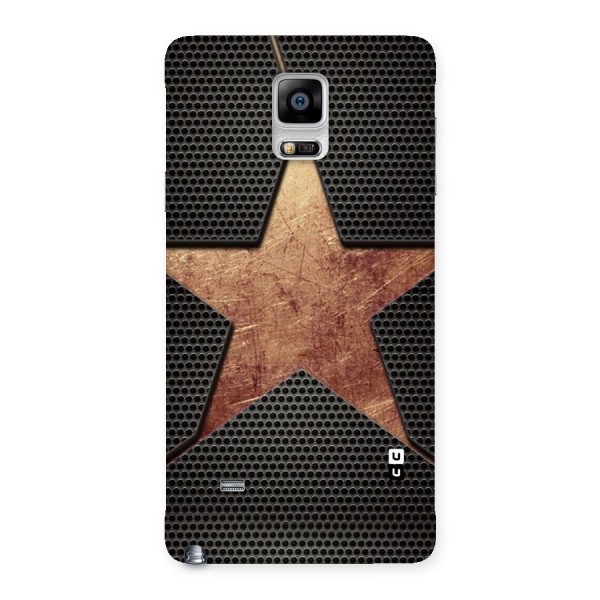 Rugged Gold Star Back Case for Galaxy Note 4