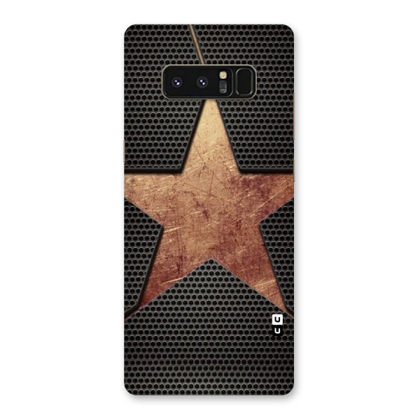 Rugged Gold Star Back Case for Galaxy Note 8