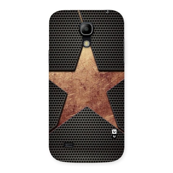 Rugged Gold Star Back Case for Galaxy S4 Mini