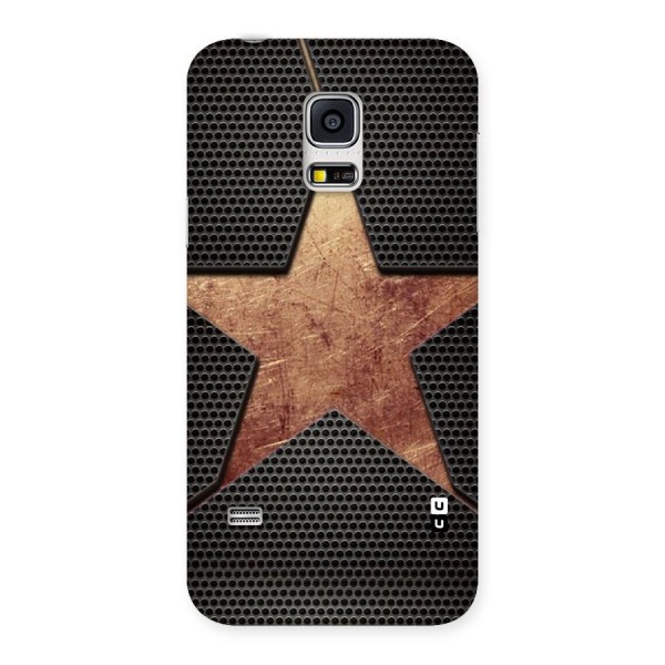 Rugged Gold Star Back Case for Galaxy S5 Mini