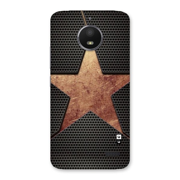 Rugged Gold Star Back Case for Moto E4