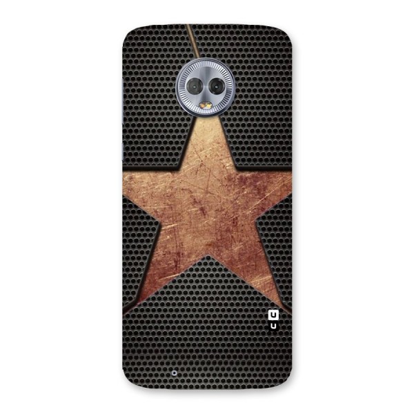 Rugged Gold Star Back Case for Moto G6