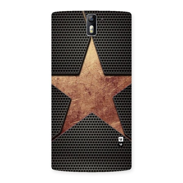 Rugged Gold Star Back Case for One Plus One